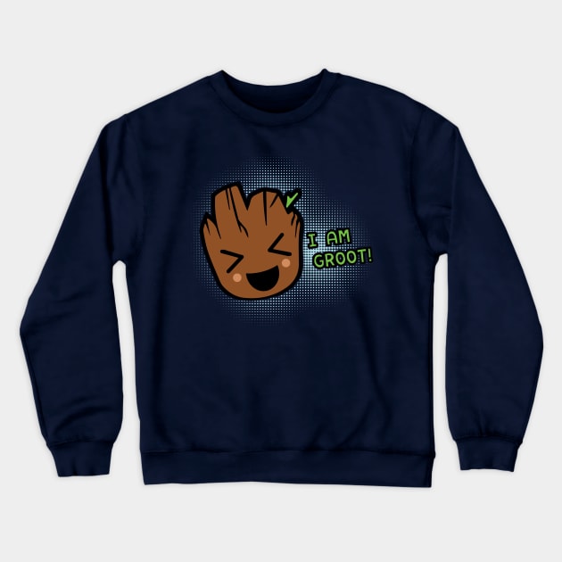 Guardians Of The Galaxy I Am Baby Groot Crewneck Sweatshirt by Nova5